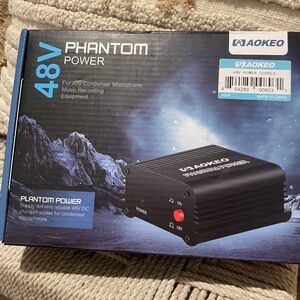 Aokeo 48V Phantom Power Supply for Condenser Microphones
